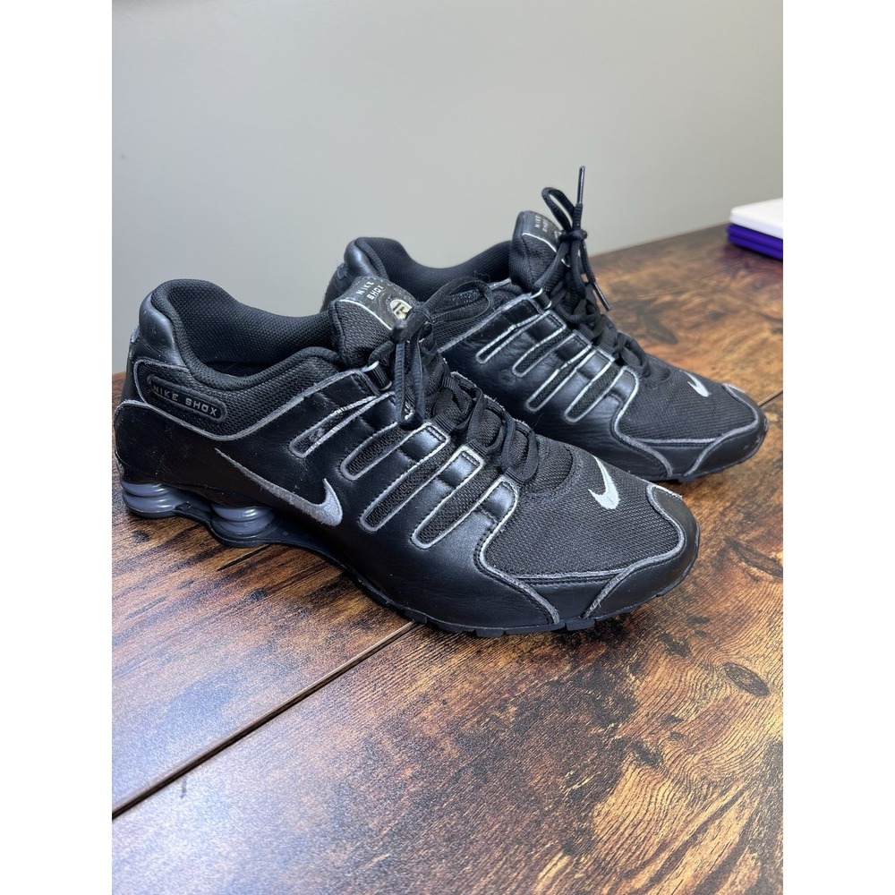 Nike Shox NikeID "MAC" sz 10w athletic running black sneakers shoes